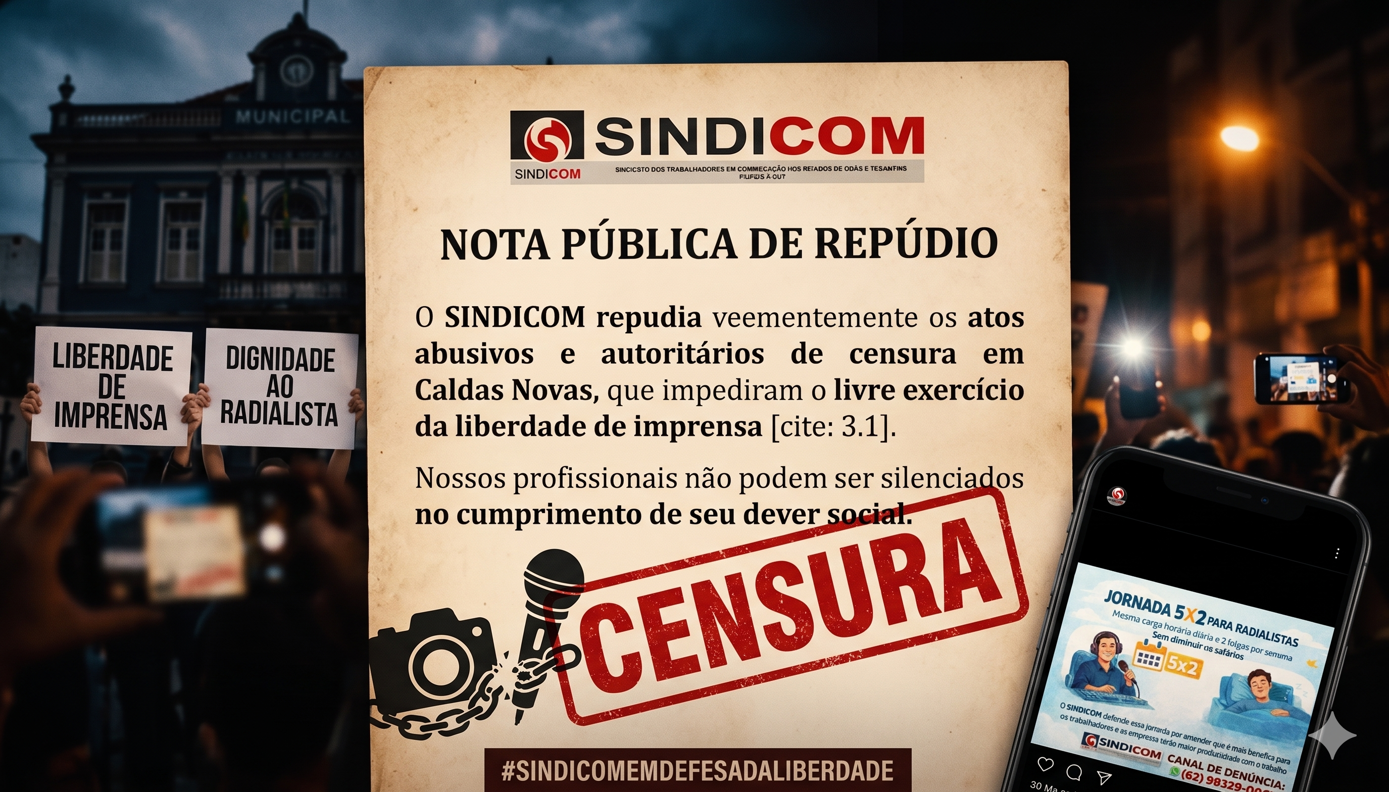 Nota de Repúdio SINDICOM